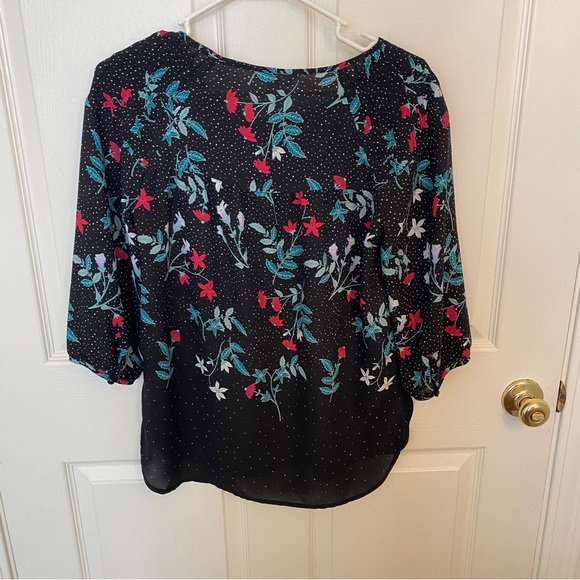 LC Lauren Conrad Floral Blouse - Picture 2 of 2